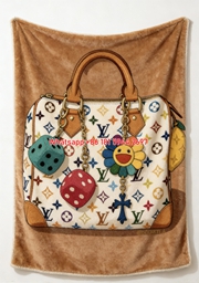 Colorful LV Monogram Bag Blanket Playful LV Speedy Throw 136